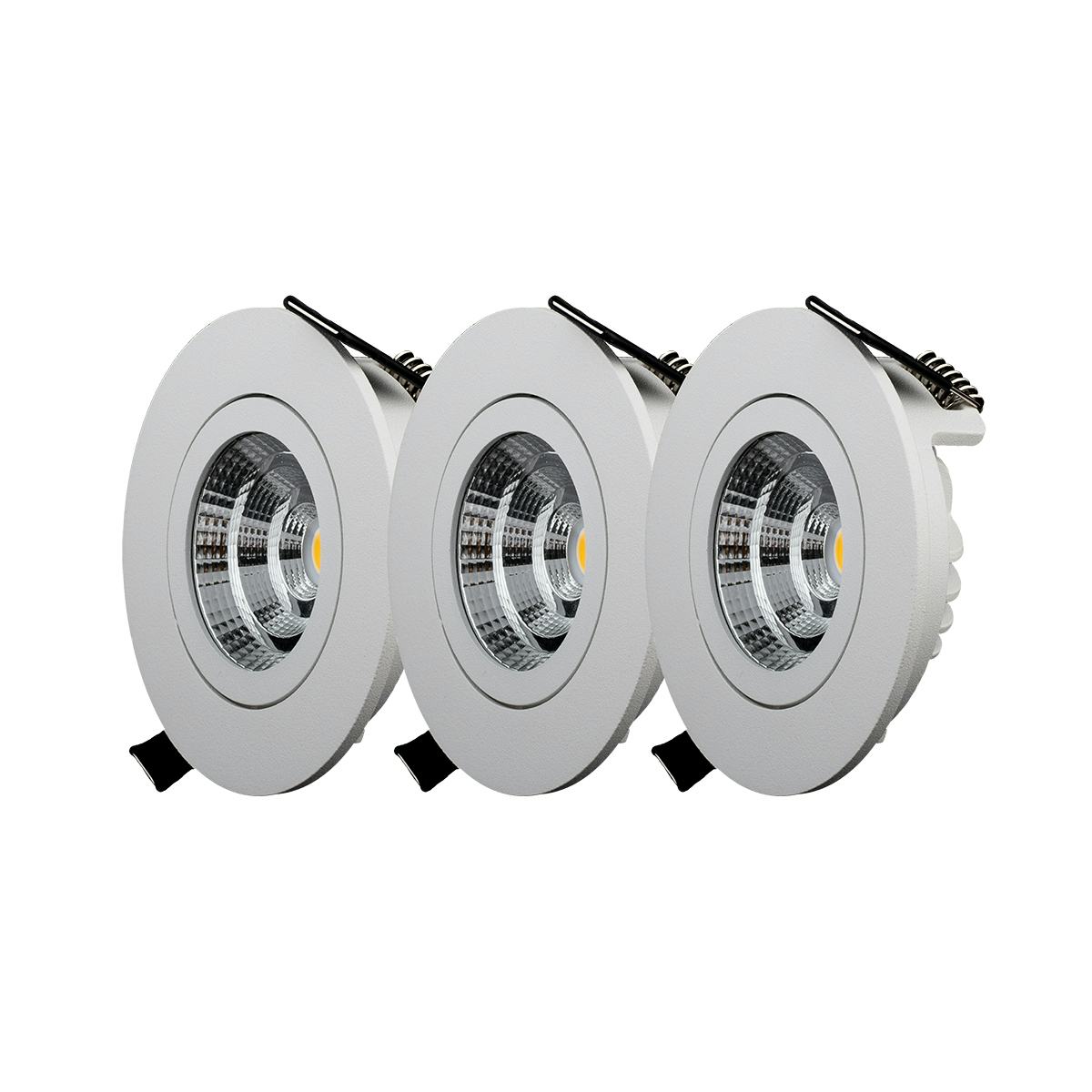 Downlight Designlight QB-30MW Tilt 3-pack