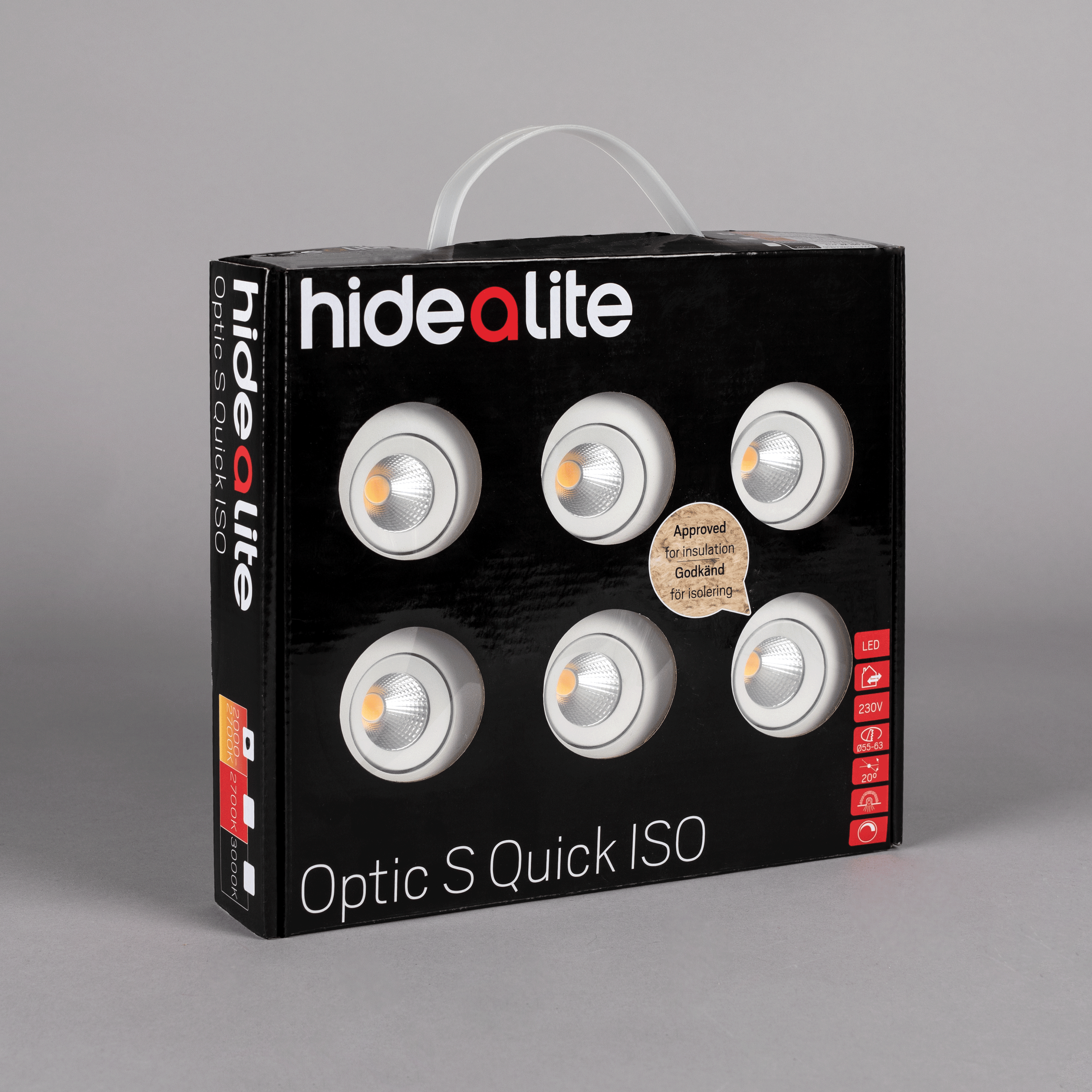 LED-downlight Hide-a-lite Optic S Quick ISO 6-pack