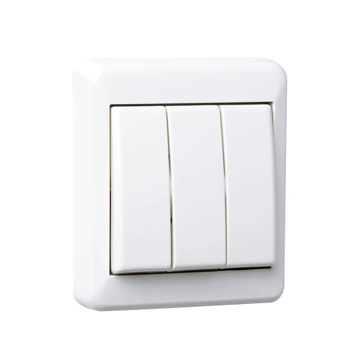 Strömbrytare Elko 3x1-Pol För utanpåliggande montage RS Renvit