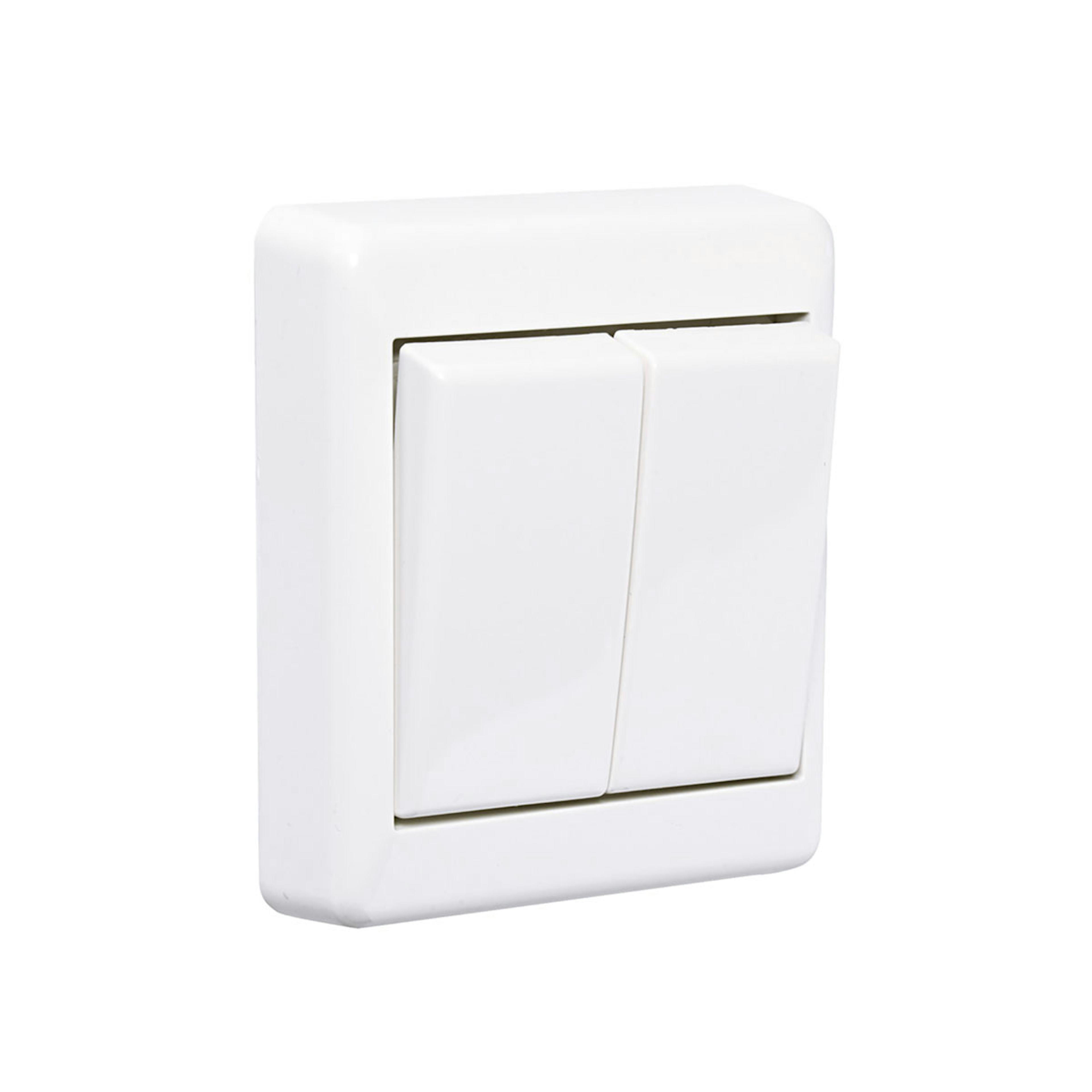 Strömbrytare Elko Dubbeltrapp RS Renvit