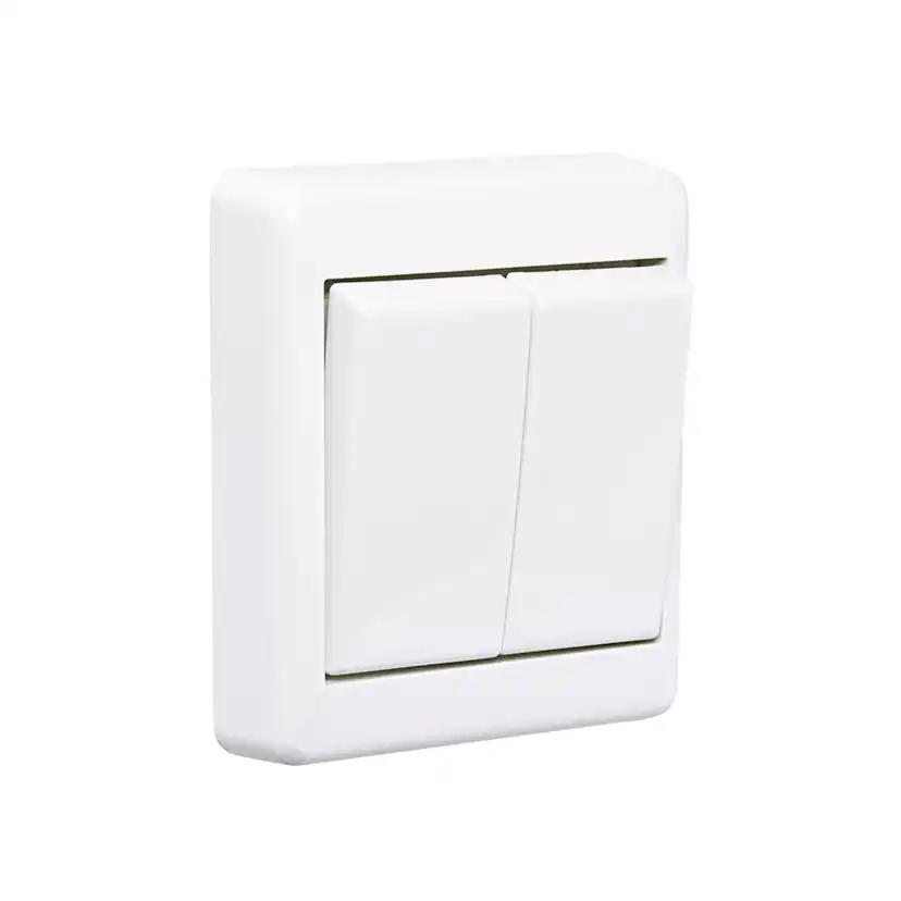 Strömbrytare Elko Dubbeltrapp RS Renvit