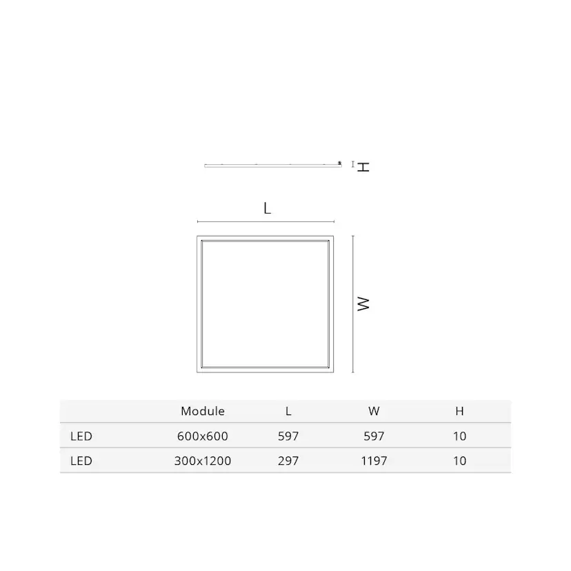Interiörarmatur SG ARMATUREN Sense Eco 27W 2930Lm 3000K 300X1200