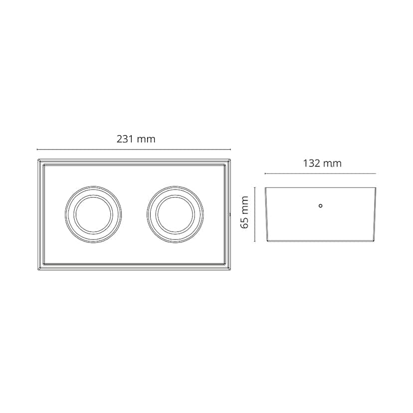Downlight SG ARMATUREN Cube Lux 14W 2700K IP44 LED