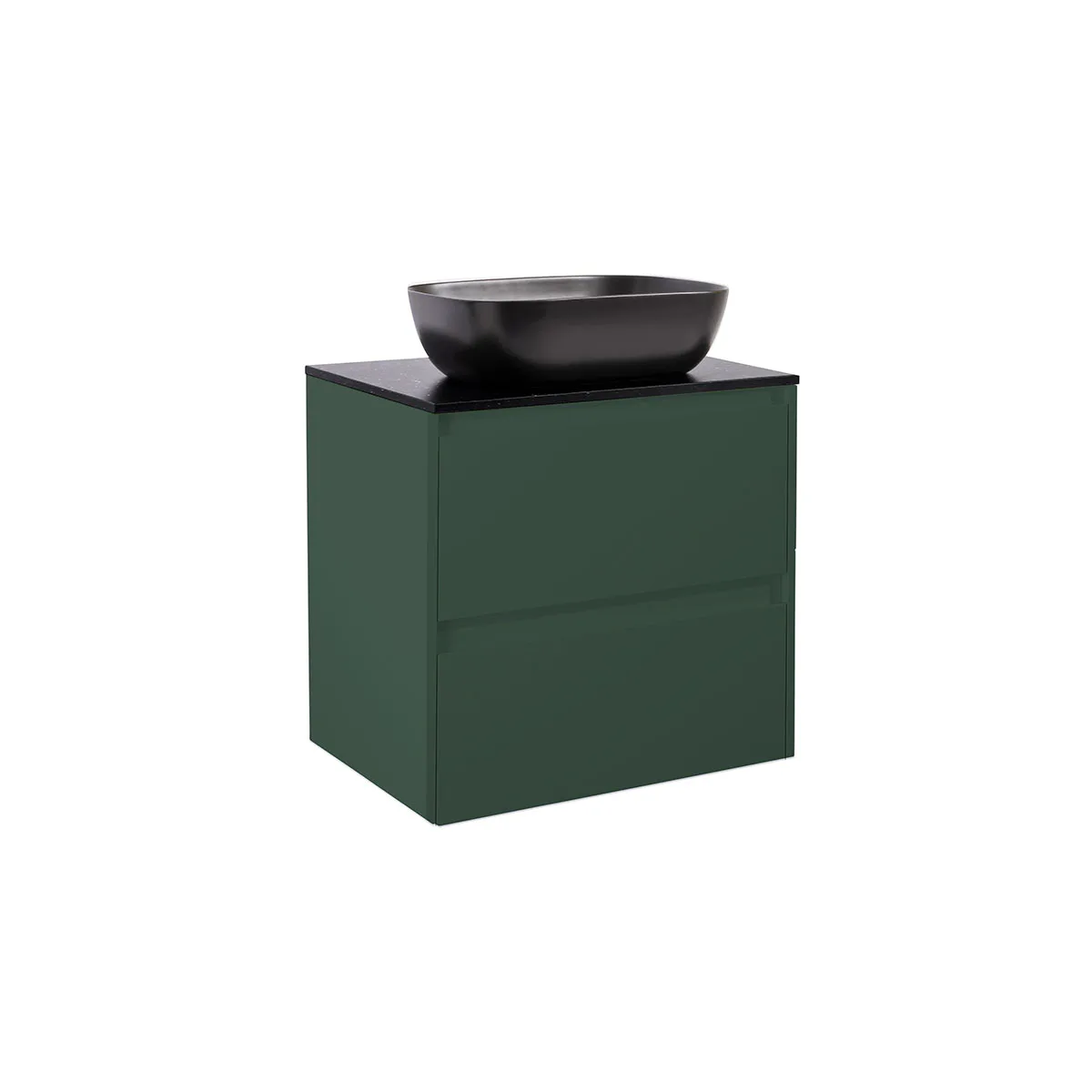 Tvättställsskåp Alterna Luxor med Bänkskiva Kvartskomposit och Rektangulärt Tvättställ