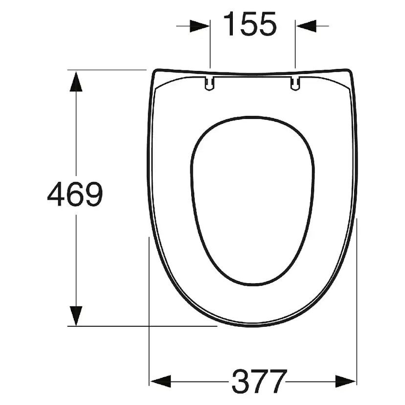 Toalettsits Gustavsberg Nautic Slim Seat