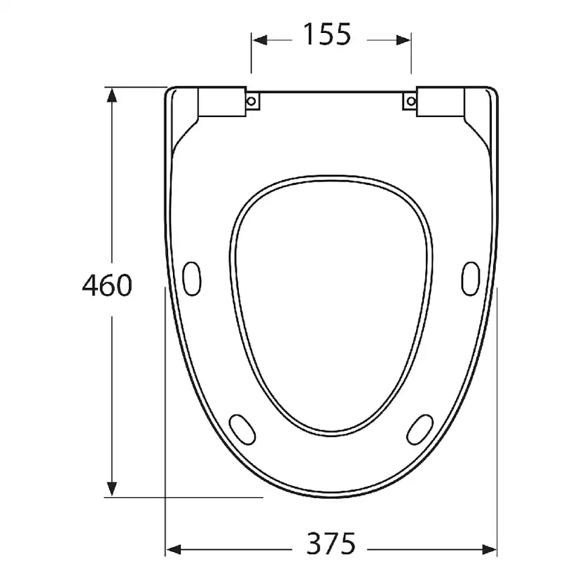 Toalettsits Gustavsberg Estetic 9M10 Mjukstängande Hårdsits