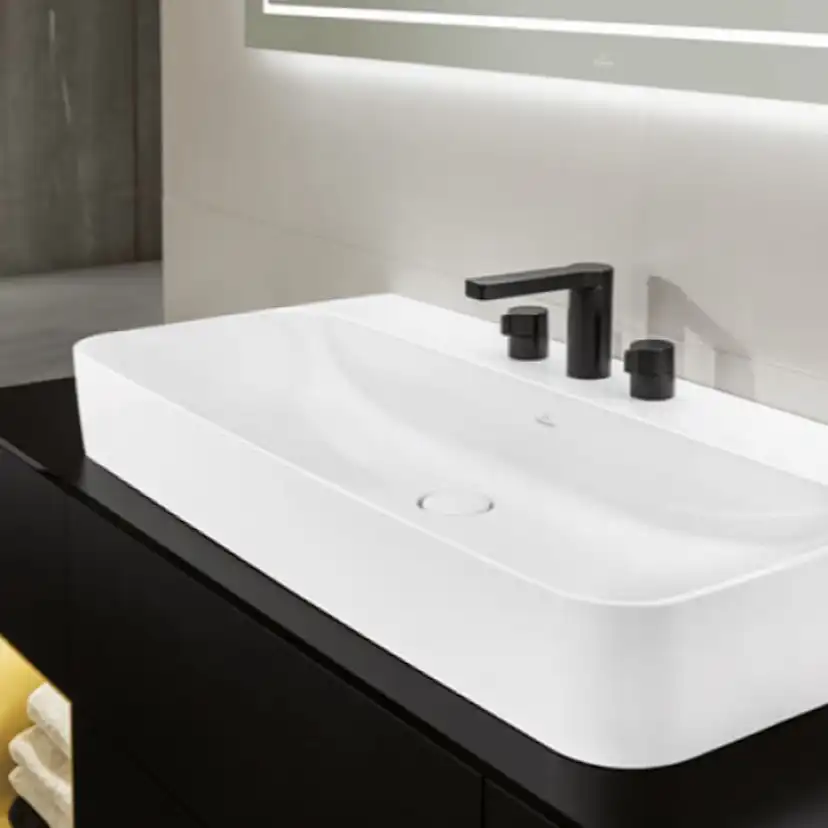 Tvättställsskåp Villeroy & Boch Finion med 4 Lådor och Bänkskiva för Två Fristående Tvättställ från Artis & Collaro