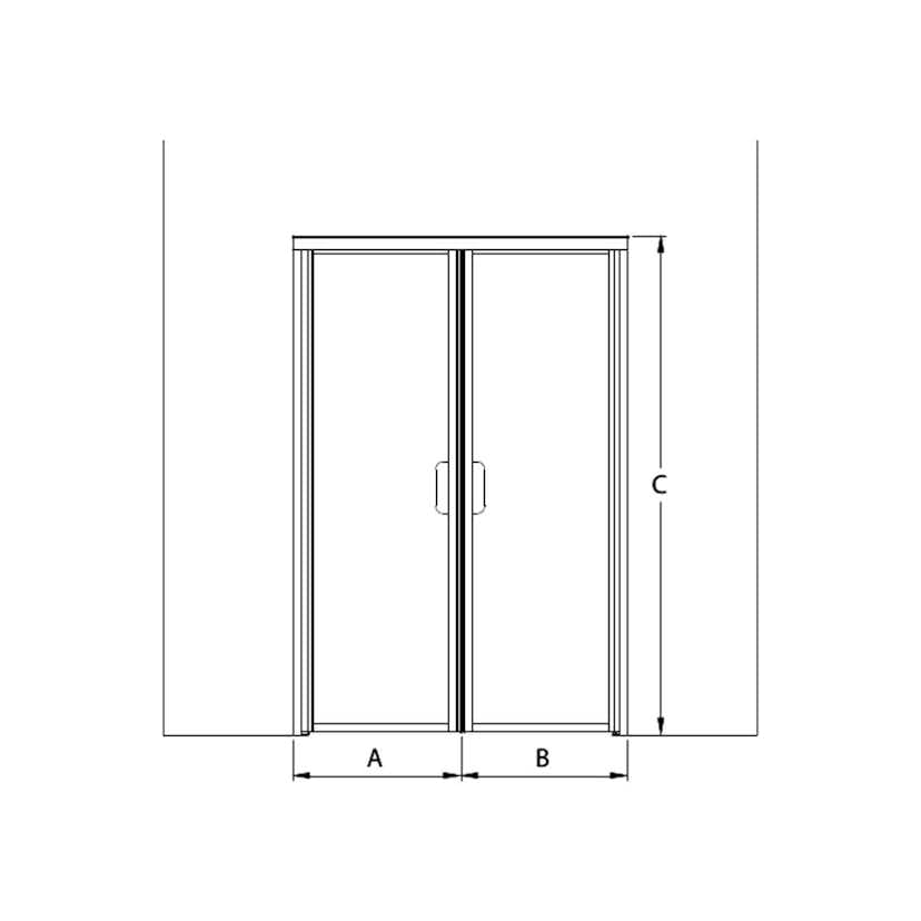 Pardörr Hietakari Bläk 775 New York