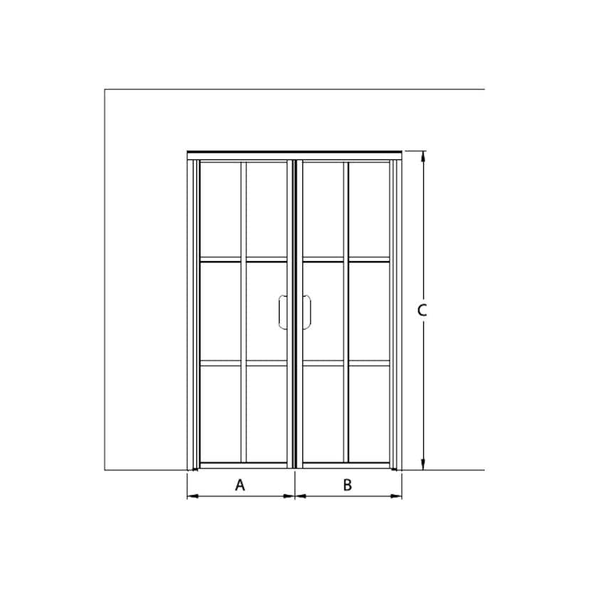 Pardörr Hietakari Bläk 785 Paris