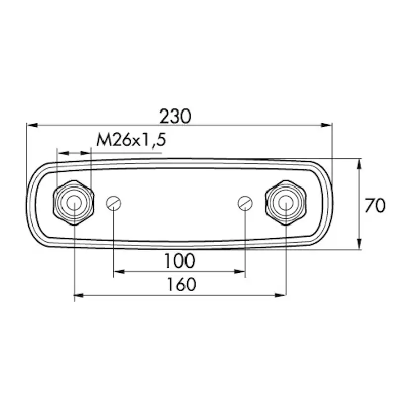 Blandarfäste Mora Fix för Dold Rördragning 160 cc Rostfritt