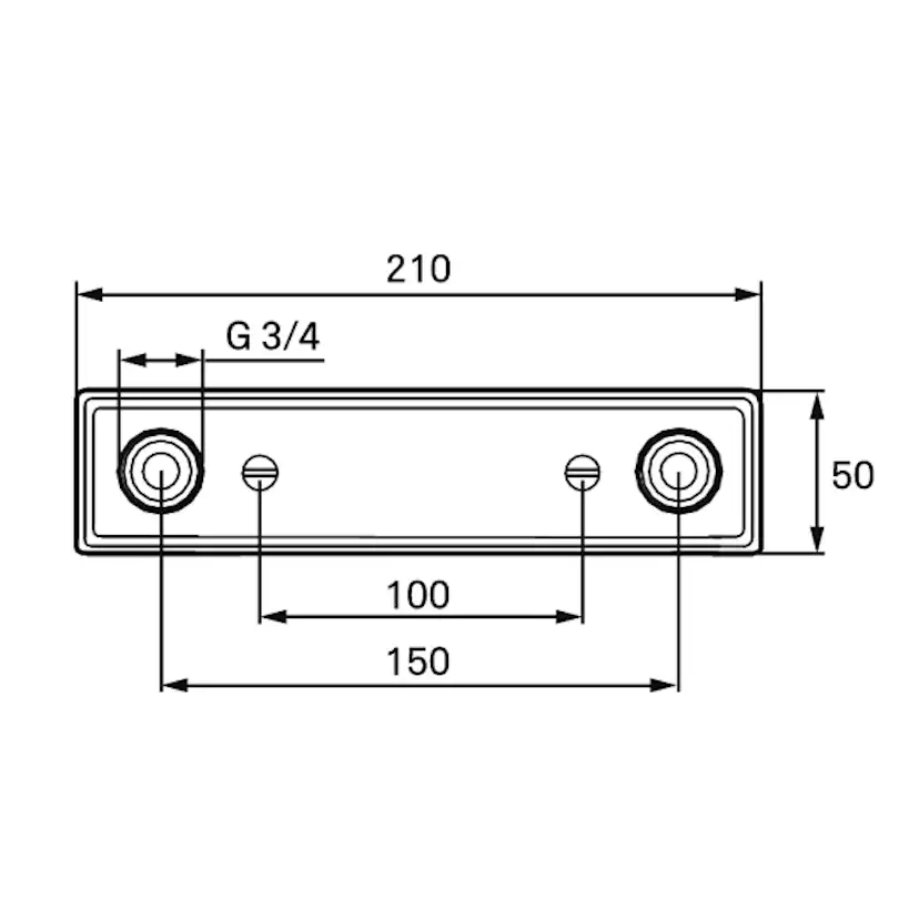 Blandarfäste Mora Fix för Dold Rördragning Krom