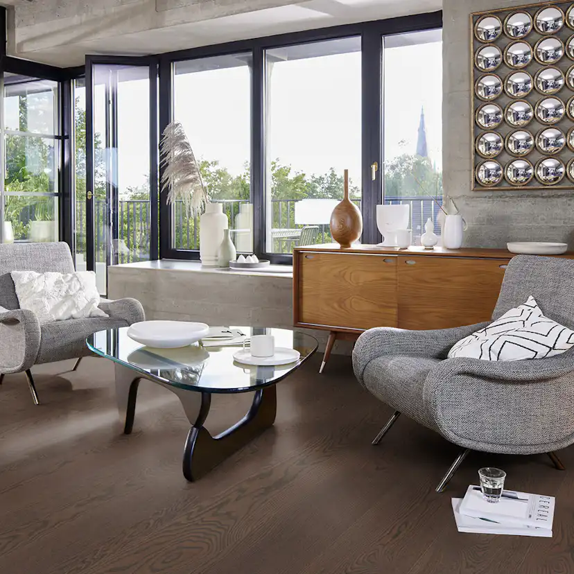 Parkettgolv Boen Ek Brazilian Brown Live Pure Ultra Matt lack 1-Stav