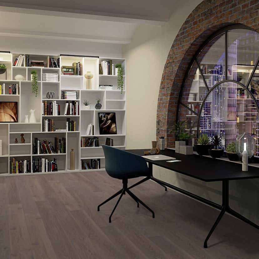 Parkettgolv Boen Ek India Grey Live Pure Ultra Matt lack 1-Stav