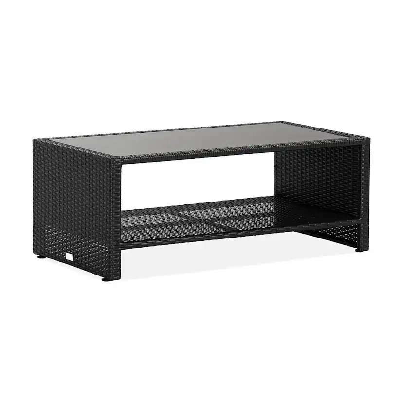Utebord Comfort Garden Bahamas med Hylla Svart