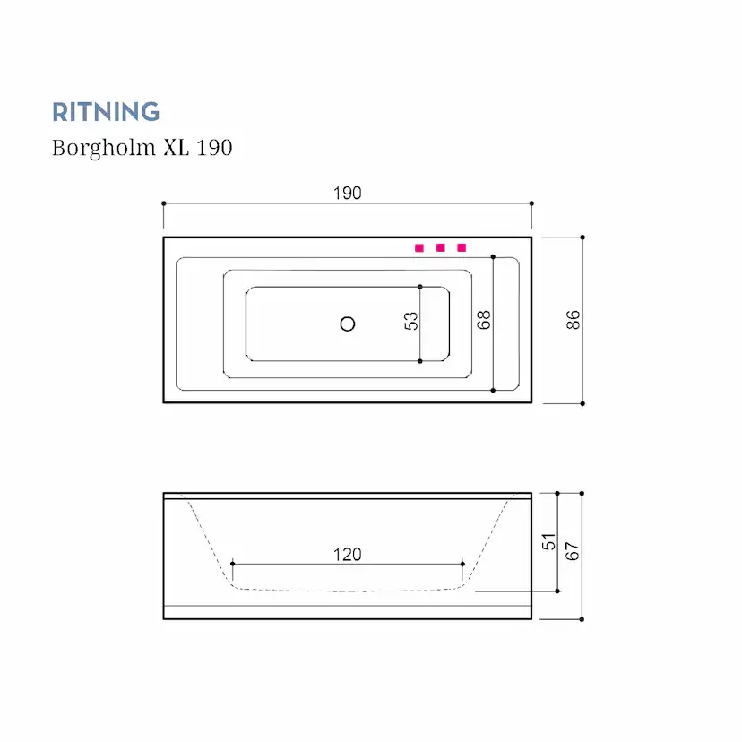 Badkar Swebad Borgholm Standard