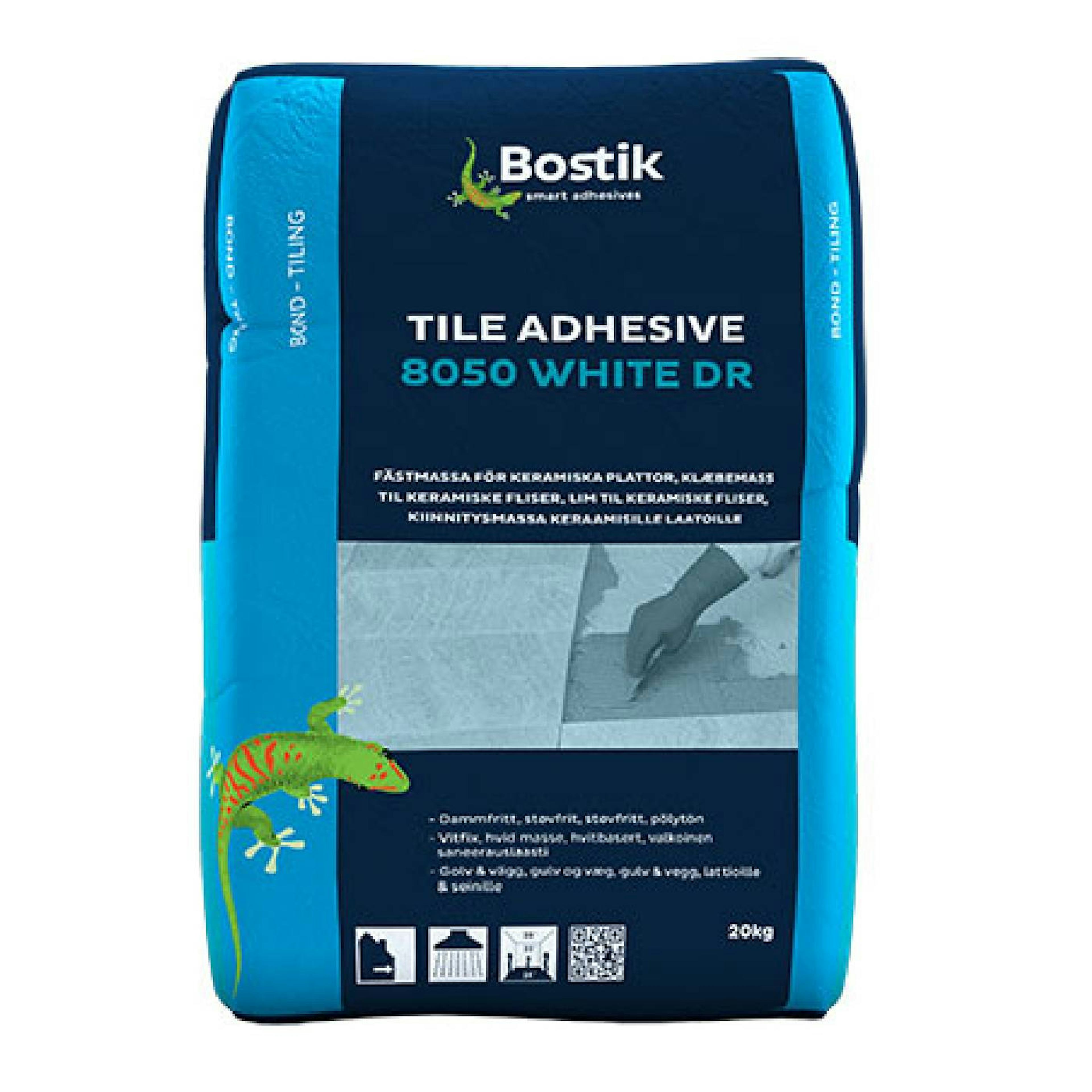 Fix Bostik Fästmassa 8050 White Dammreducerad 20 kg