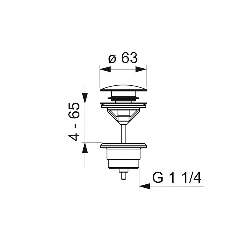 Bottenventil Oras med Pop-up
