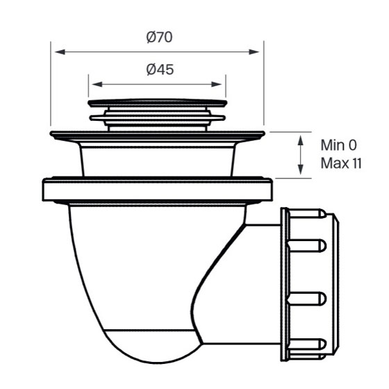 Bottenventil Tapwell 22200 Pop-up
