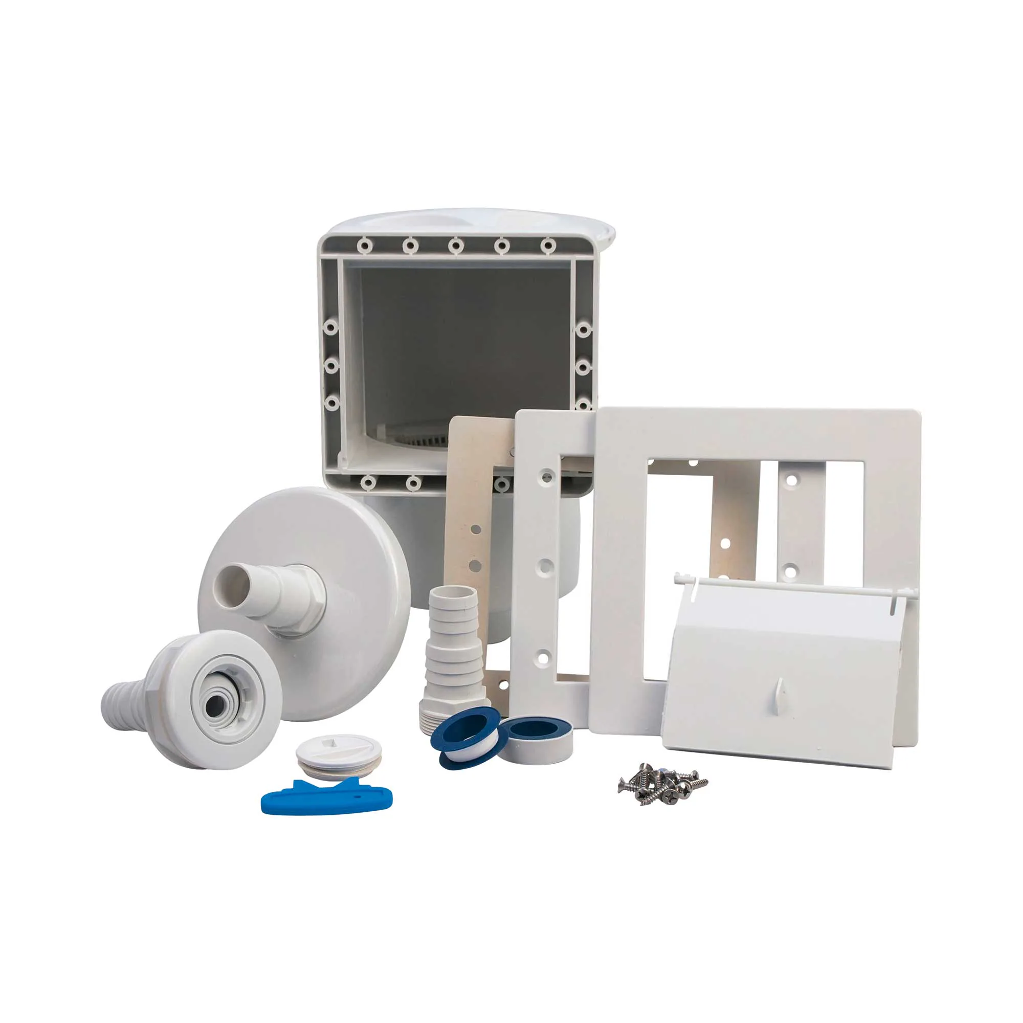 Komplett Bräddavlopp Planet Pool Skimmer till Stålväggspooler