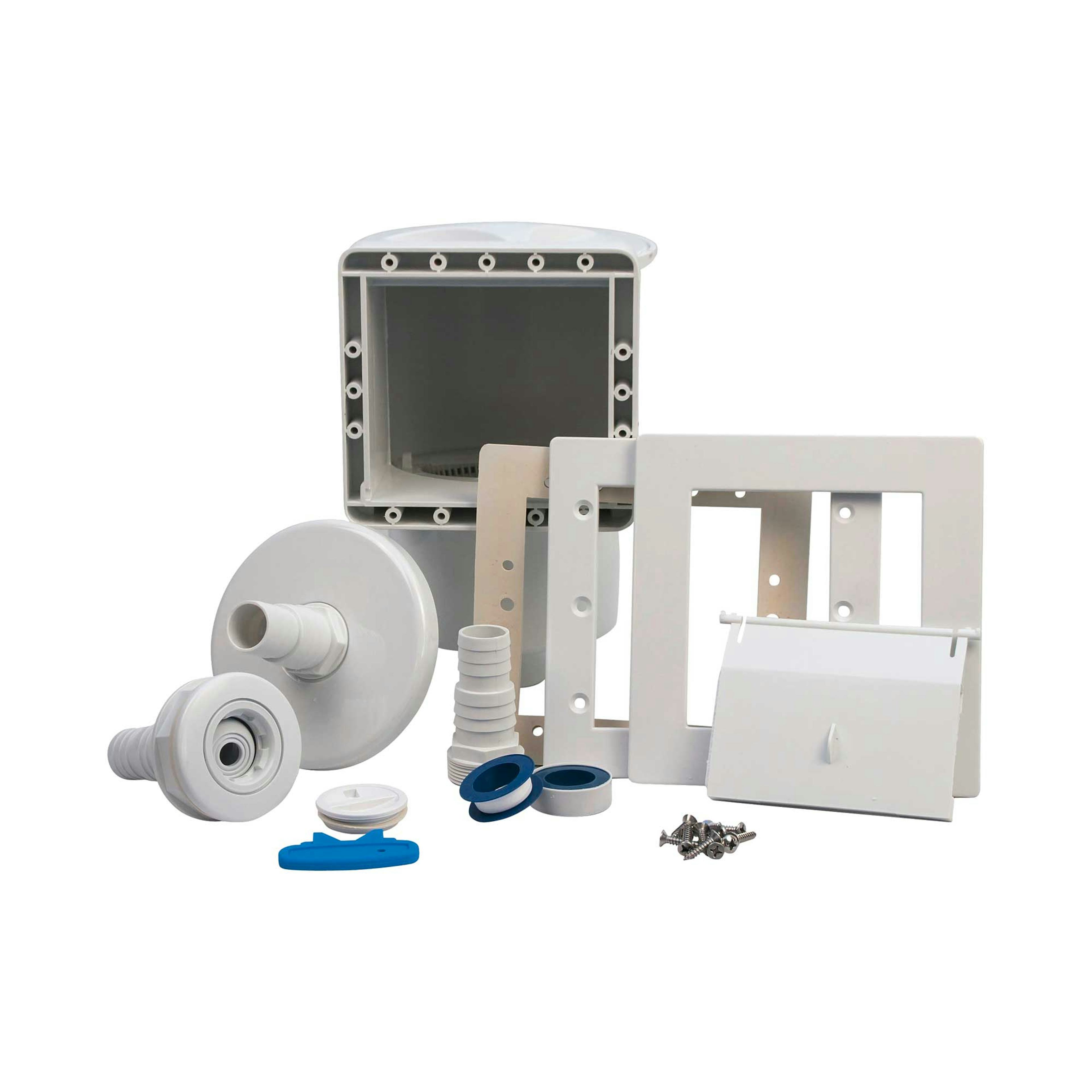 Komplett Bräddavlopp Planet Pool Skimmer till Stålväggspooler