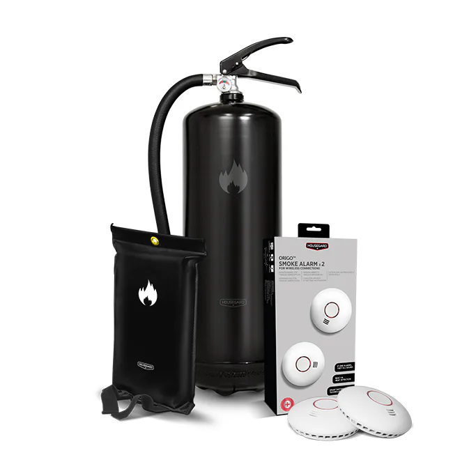 Brandskydd Housegard Lägenhetspaket Black Design