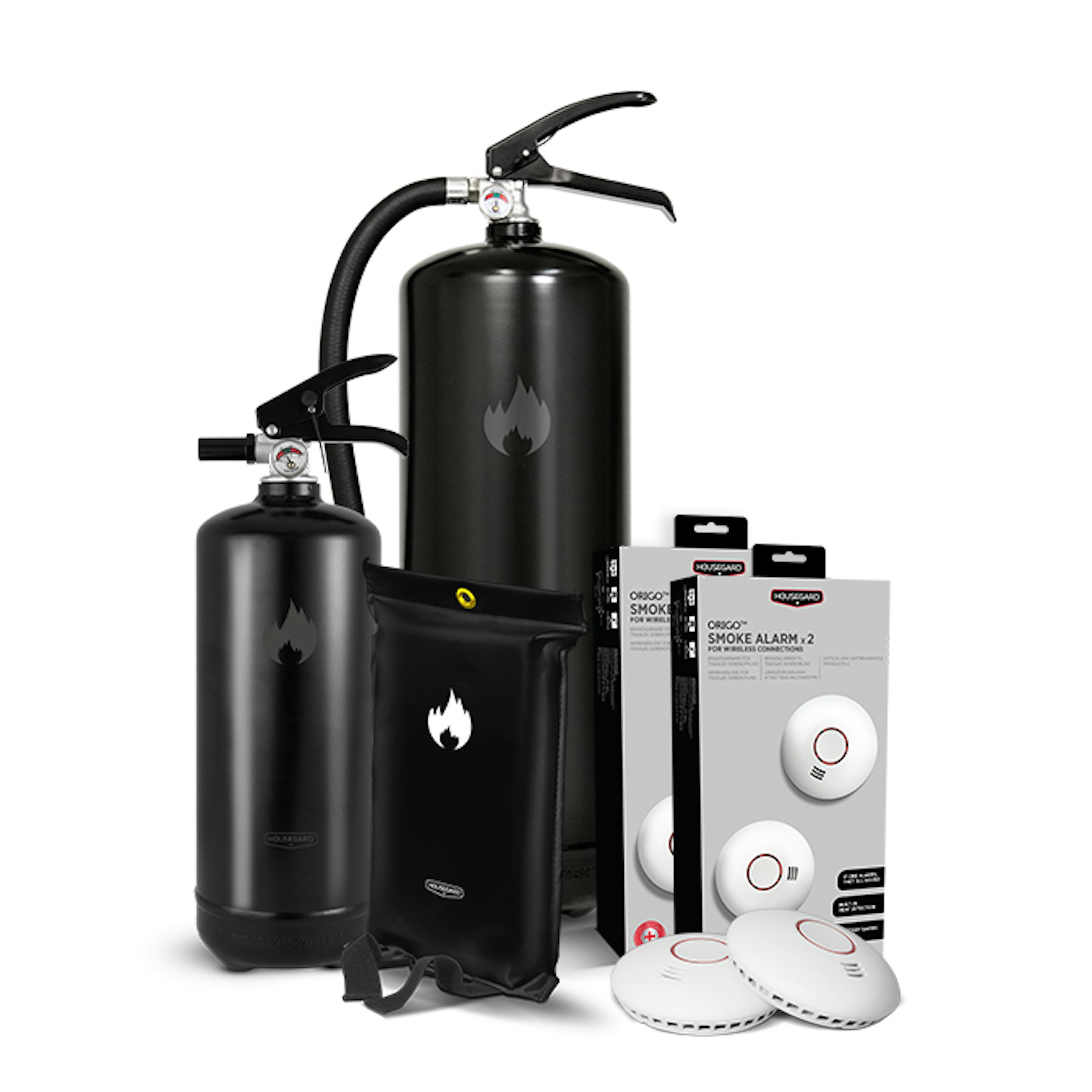 Brandskydd Housegard Lilla Villapaketet Black Design