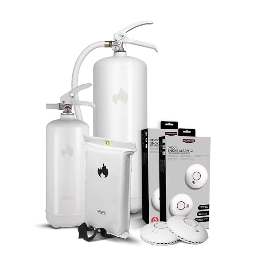 Brandskydd Housegard Lilla Villapaketet White Design