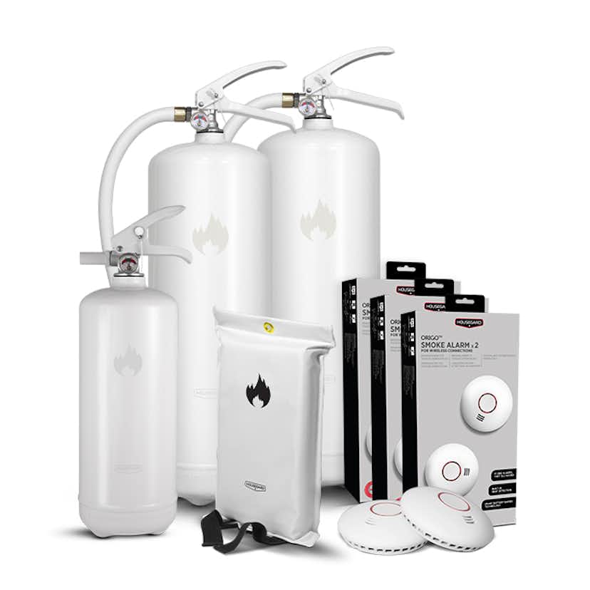 Brandskydd Housegard Stora Villapaketet White Design