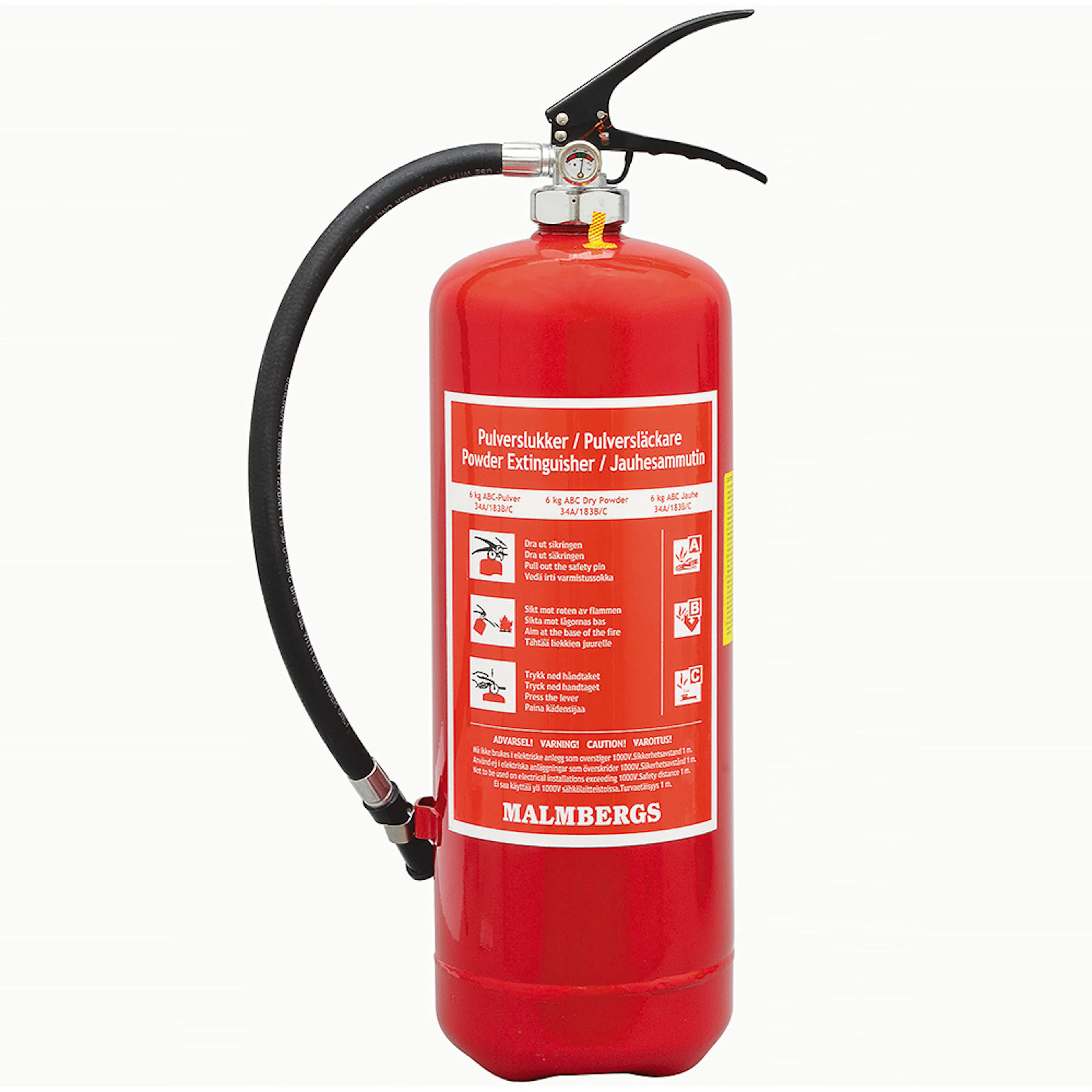 Brandsläckare Malmbergs ABC Pulver 6 Kg