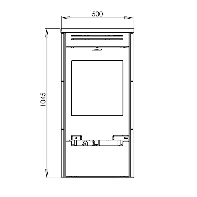 Braskamin Aduro 1.1 SK Fristående i Täljsten 9kW