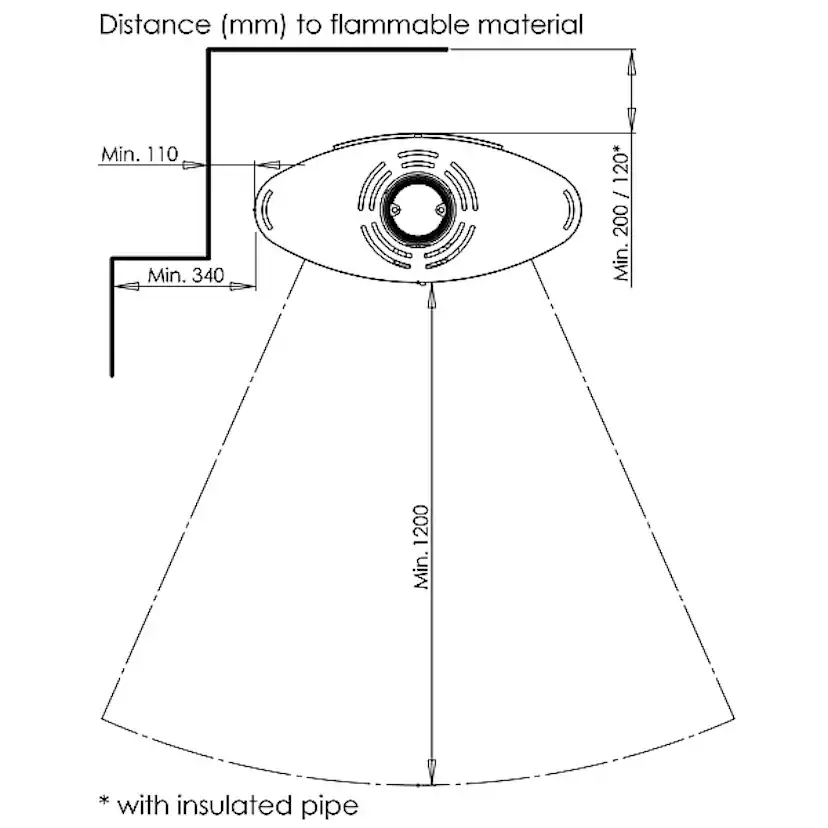Braskamin Aduro 15 Svart Fristående 6,5kW