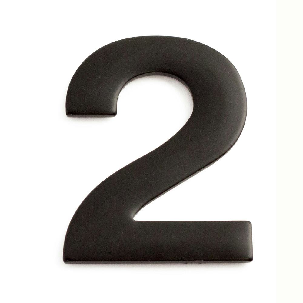 Brevlådenummer Habo Självhäftande Svart