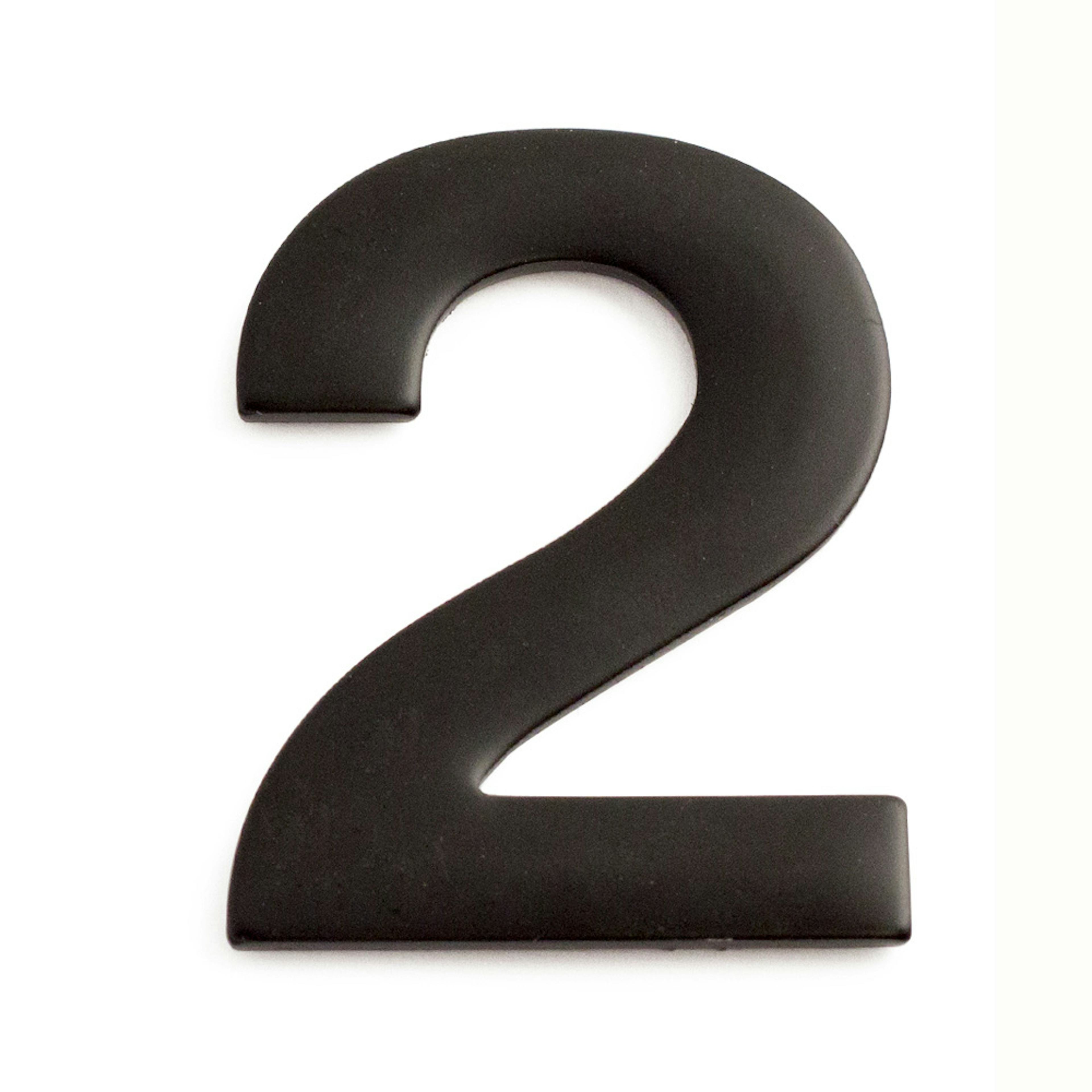 Brevlådenummer Habo Självhäftande Svart