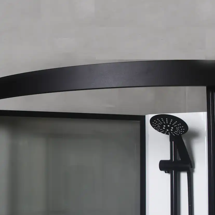 Duschkabin Bathlife Betrakta 80x80 Svart/Vit