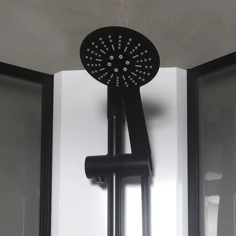 Duschkabin Bathlife Betrakta 90x90 Svart/Vit