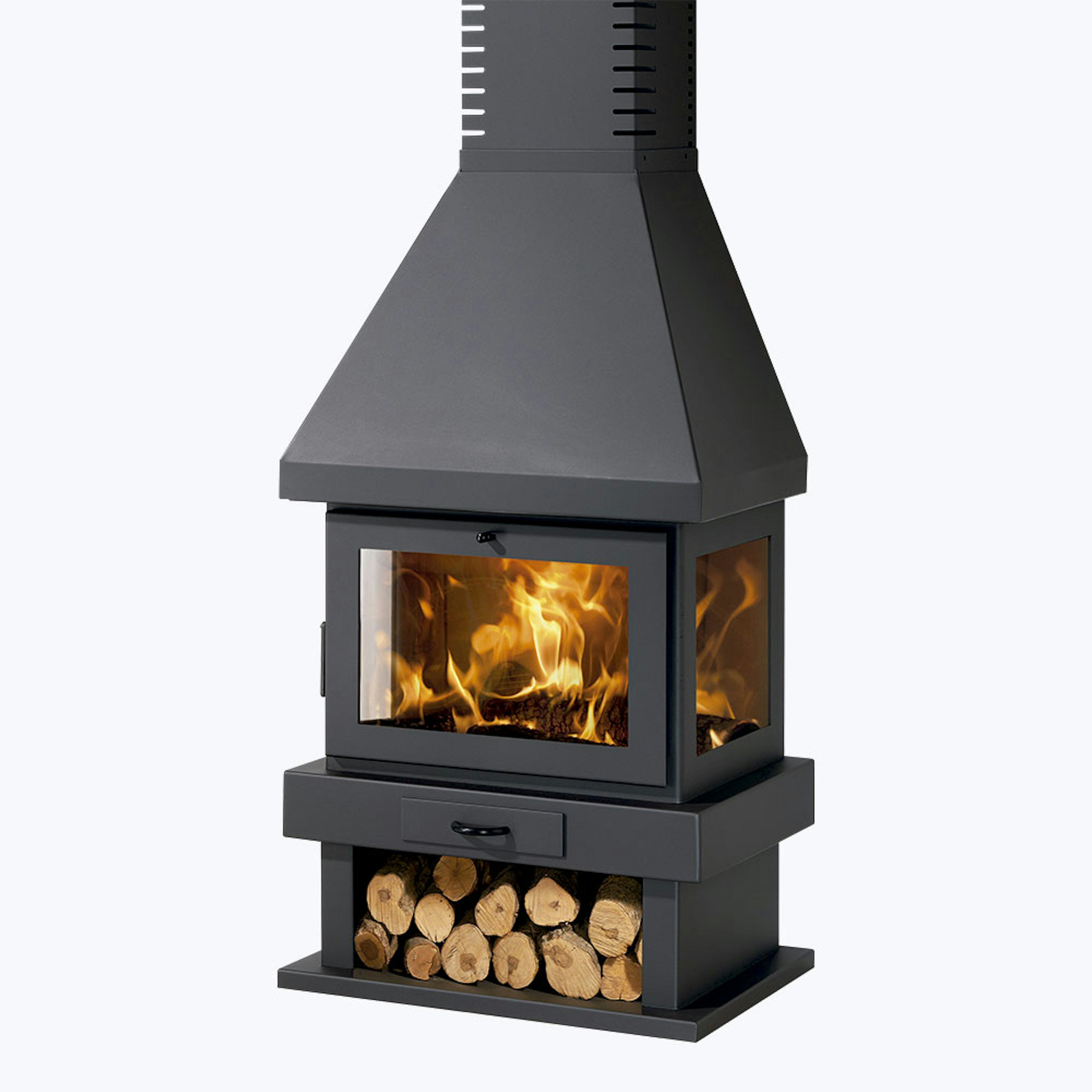 Braskamin Panadero Canada EcoDesign Med Sidoglas & 8kW