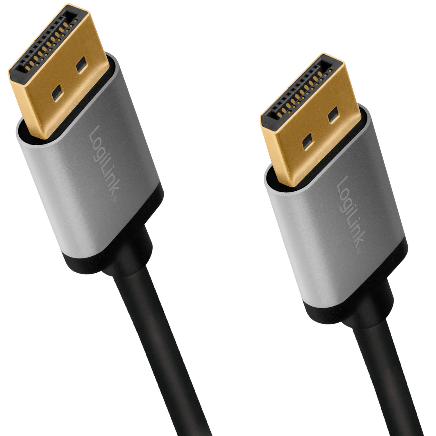 DisplayPort-kabel LogiLink 4K/60Hz Aluminium