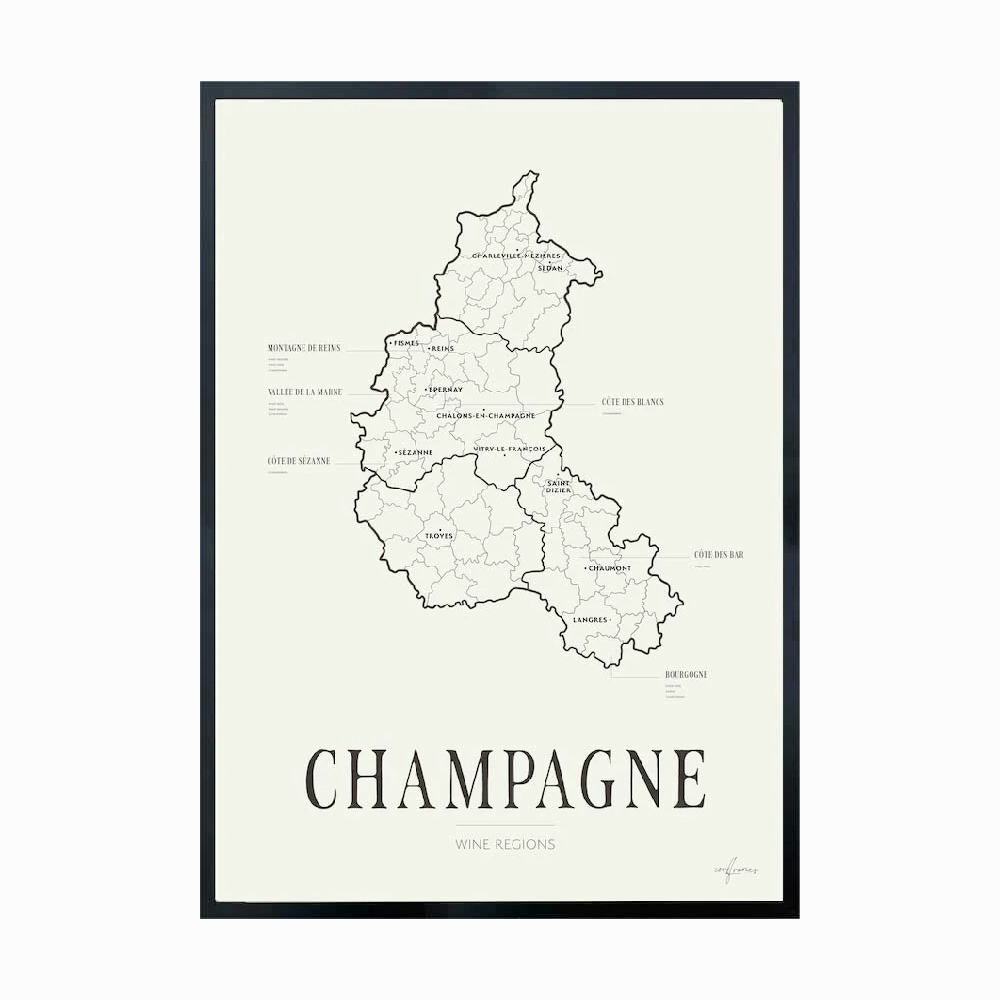 Poster Corkframes Vinkarta Champagne