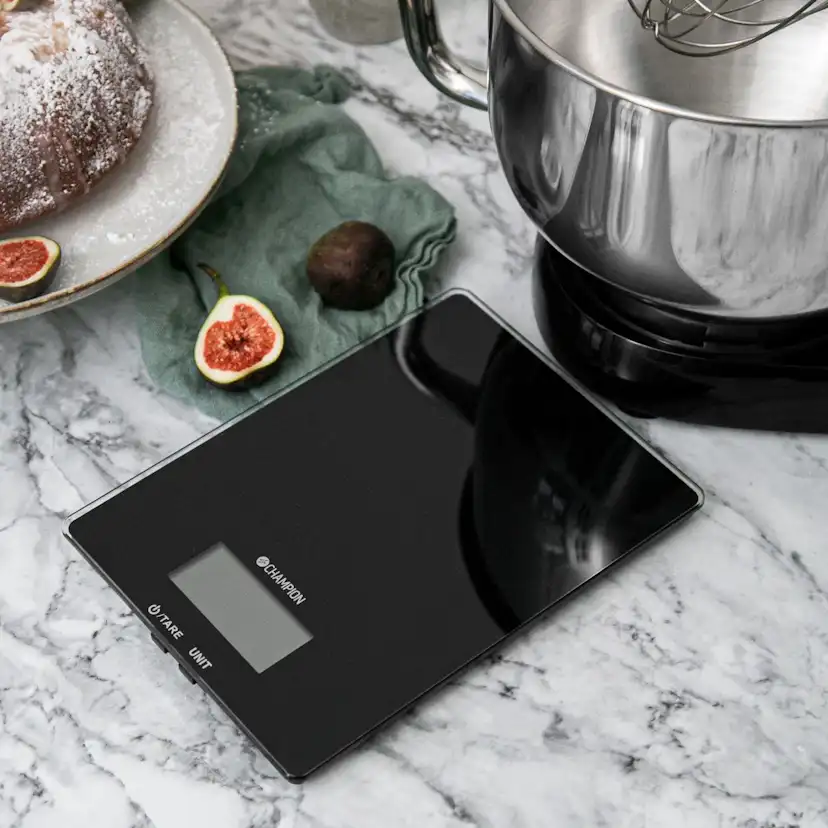 Köksvåg Champion Glas 5kg KV110 Svart