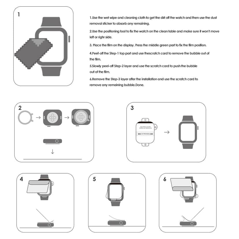 Skärmskydd Champion Apple watch 3-pack 44mm