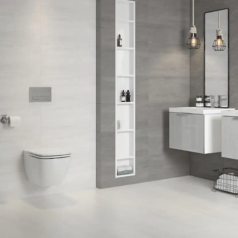 Kakel Cersanit City Light Ljusgrå Matt 30x60 cm