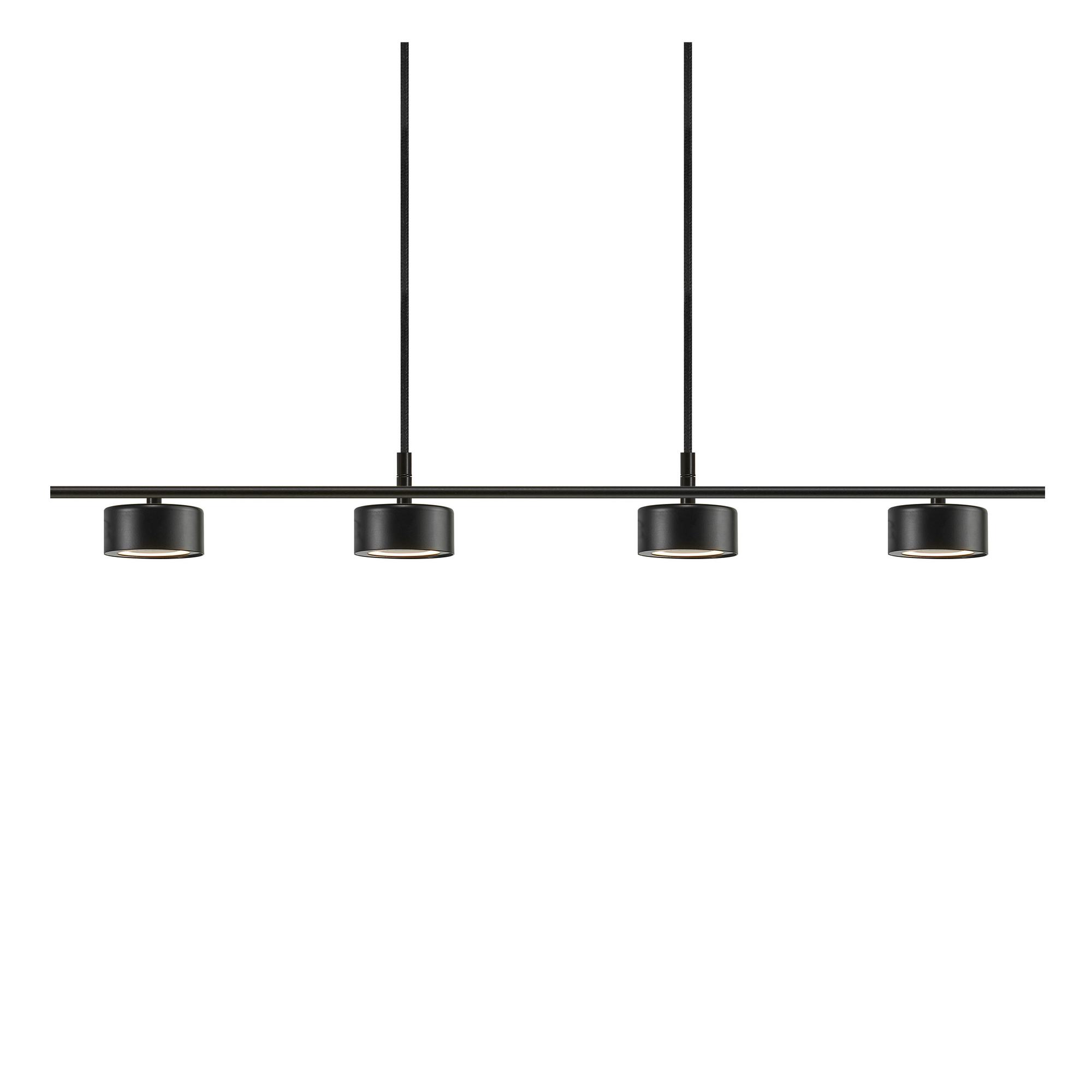Taklampa Nordlux Clyde Svart 4L Pendel med LED