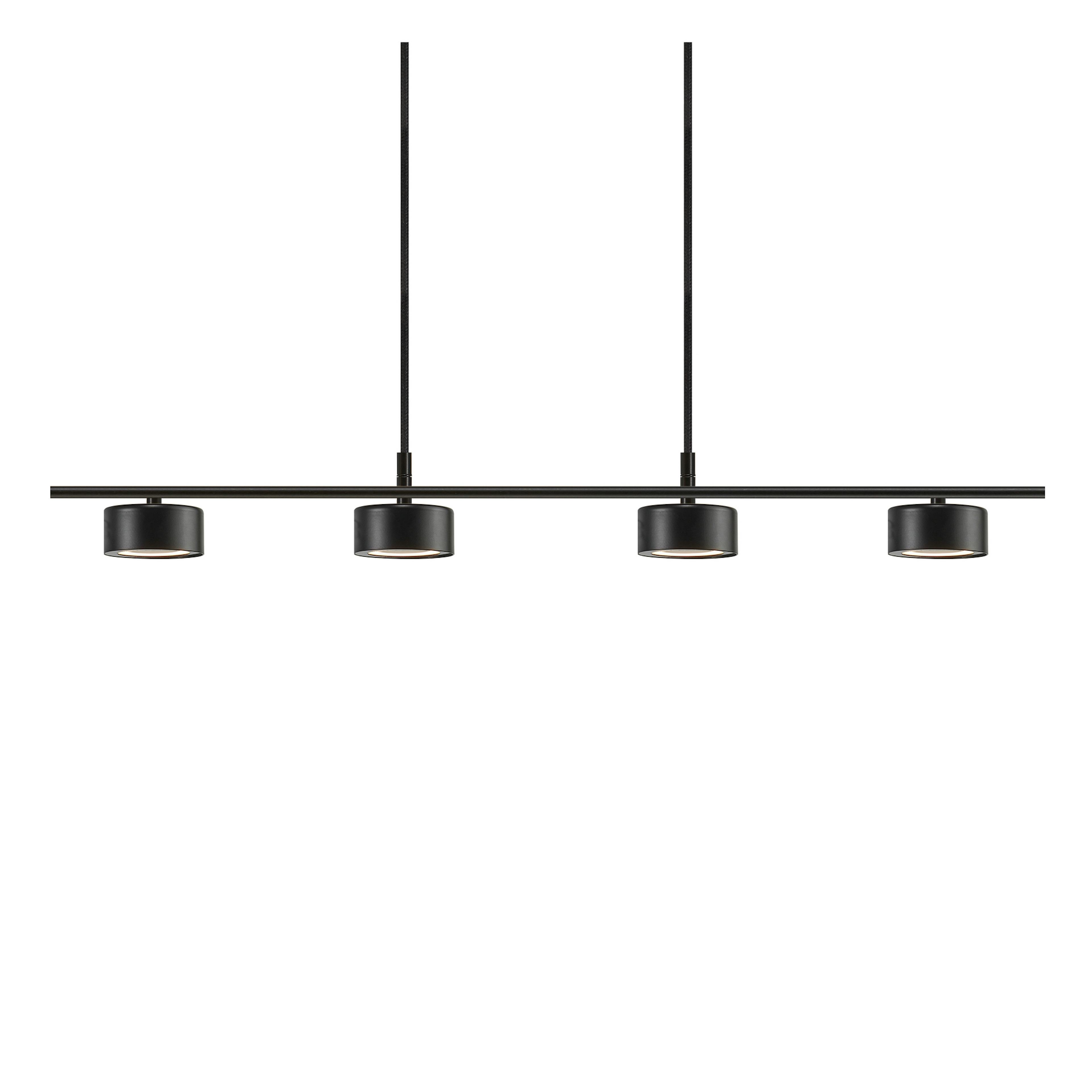 Taklampa Nordlux Clyde Svart 4L Pendel med LED