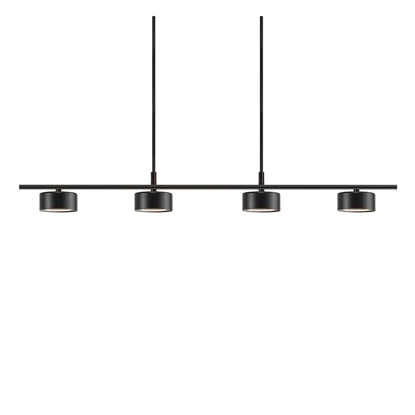 Taklampa Nordlux Clyde Svart 4L Pendel med LED