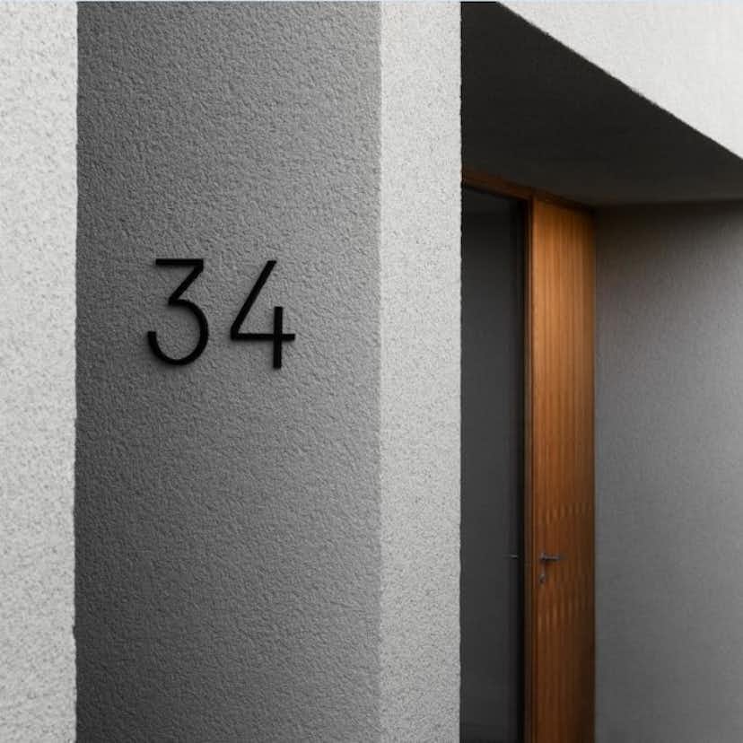 Husnummer Habo Selection Contemporary Små Svart