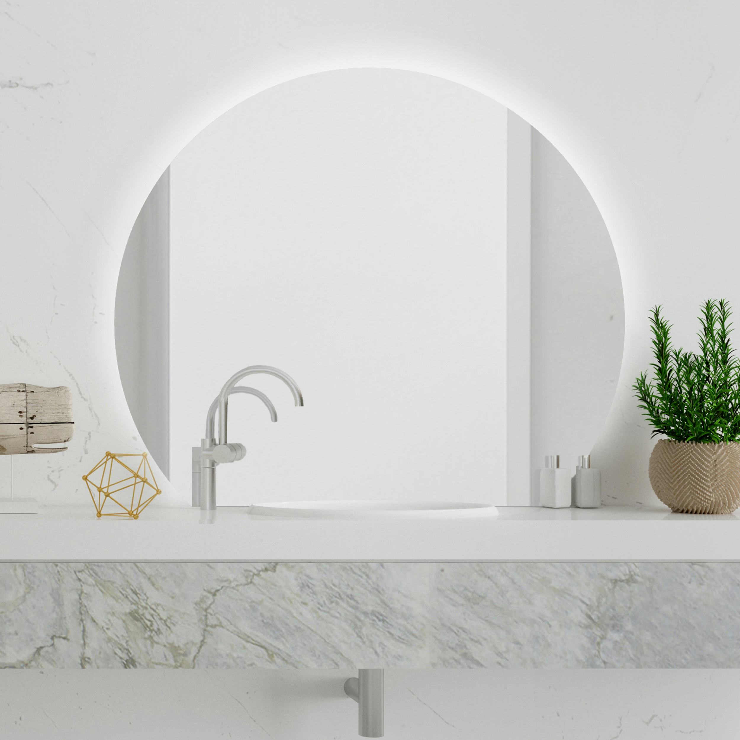 Spegel Vidi Corte med LED-belysning