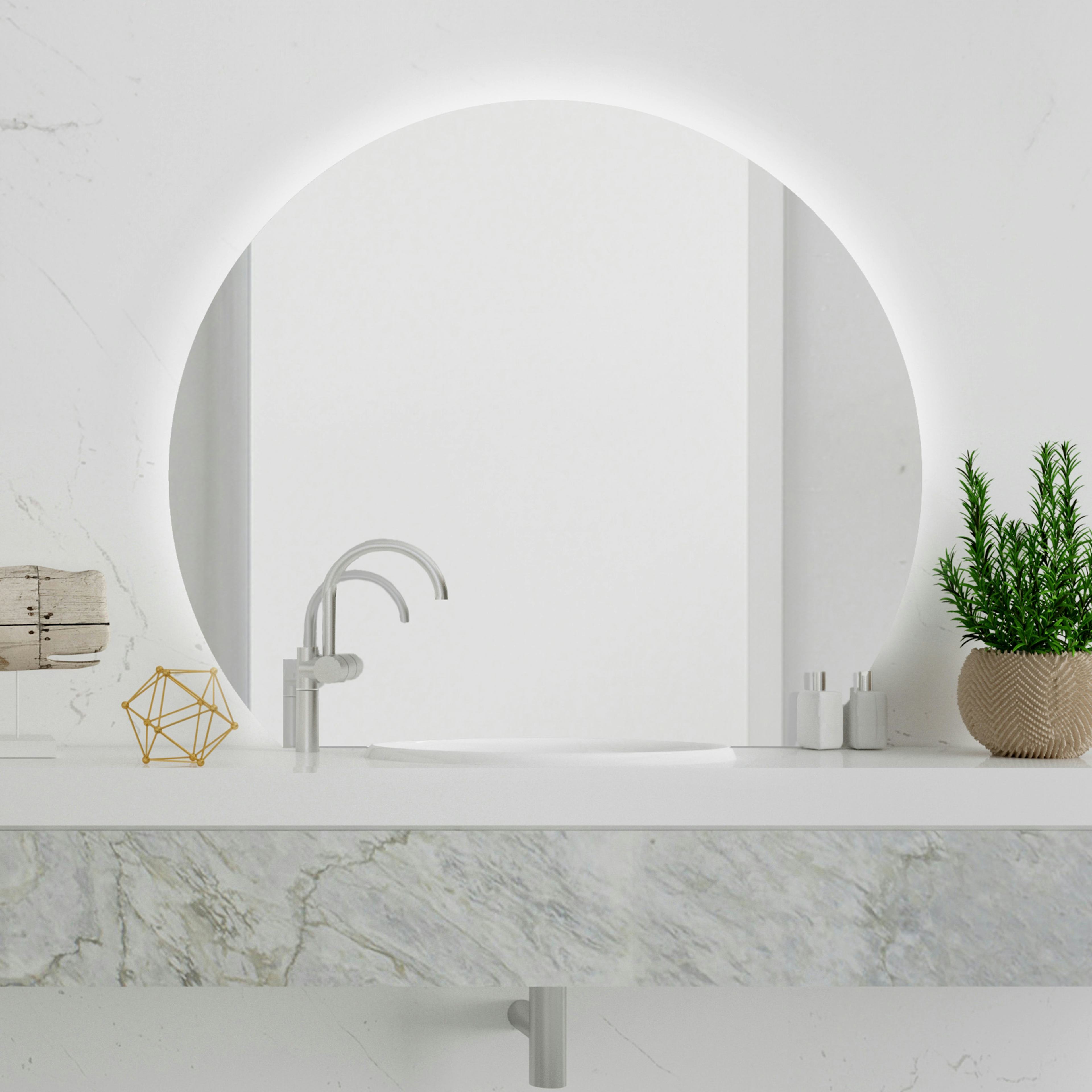 Spegel Vidi Corte med LED-belysning