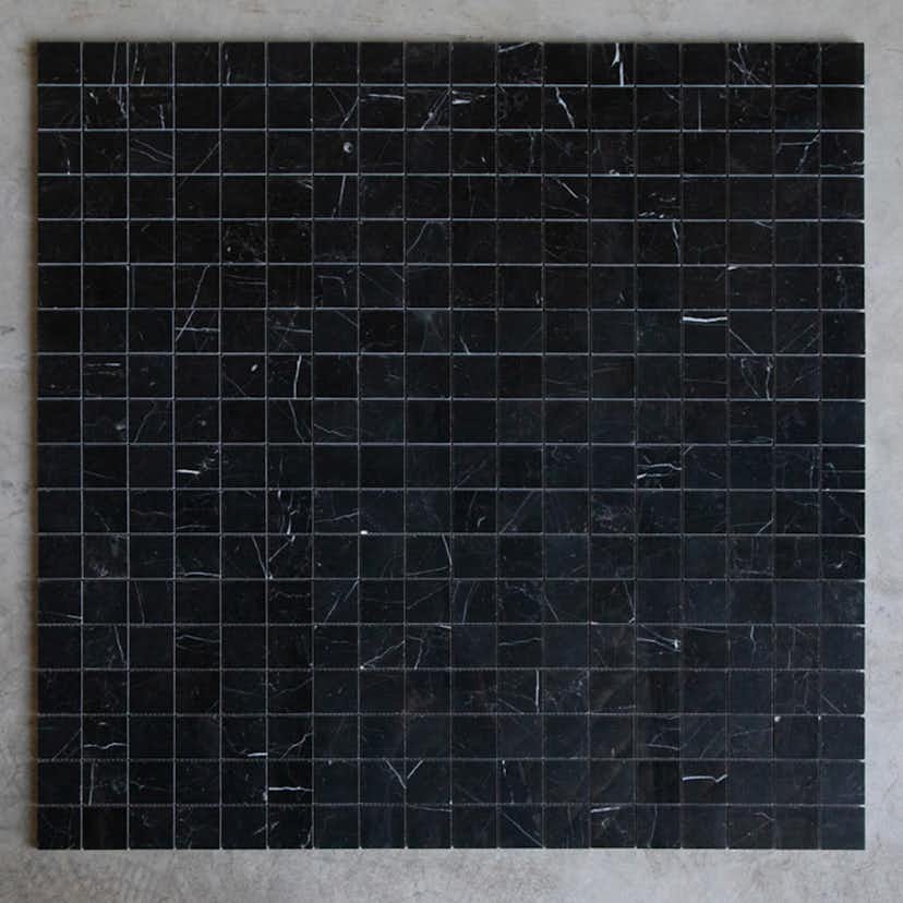 Natursten ArtStone Nero Marquina Polerad 5x5 cm