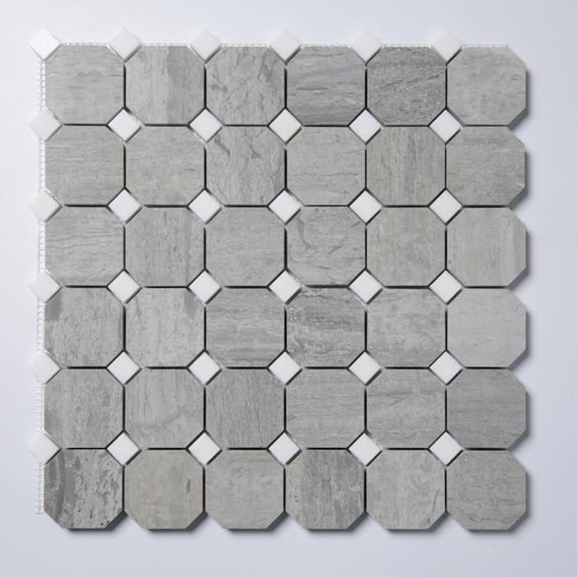 Natursten ArtStone Norway Blue Octagon Polerad 5x5 cm