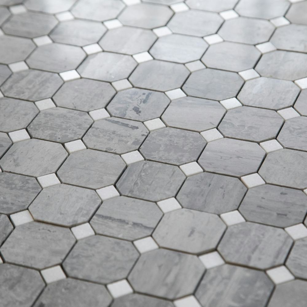 Natursten ArtStone Norway Blue Octagon Polerad 5x5 cm